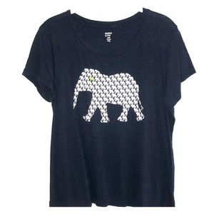 Crown & Ivy Navy Tee Size: PXL